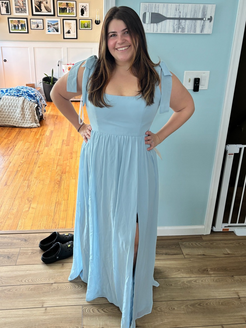 Revelry- Bowie Chiffon- Light Blue